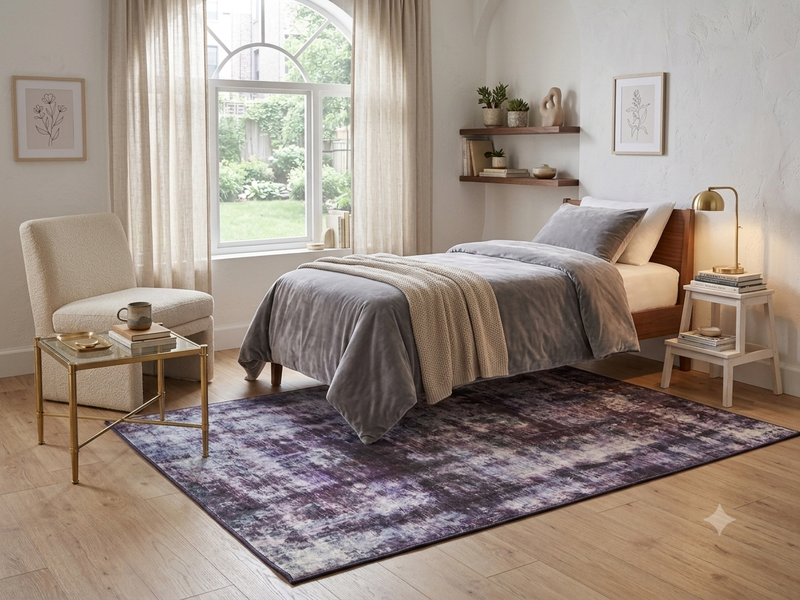 5' x 7' Purple Area Rug