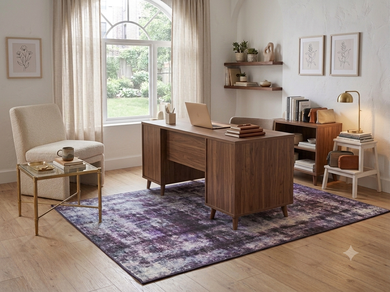 5' x 7' Purple Area Rug