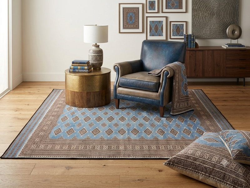 7' x 7' Square Area Rug