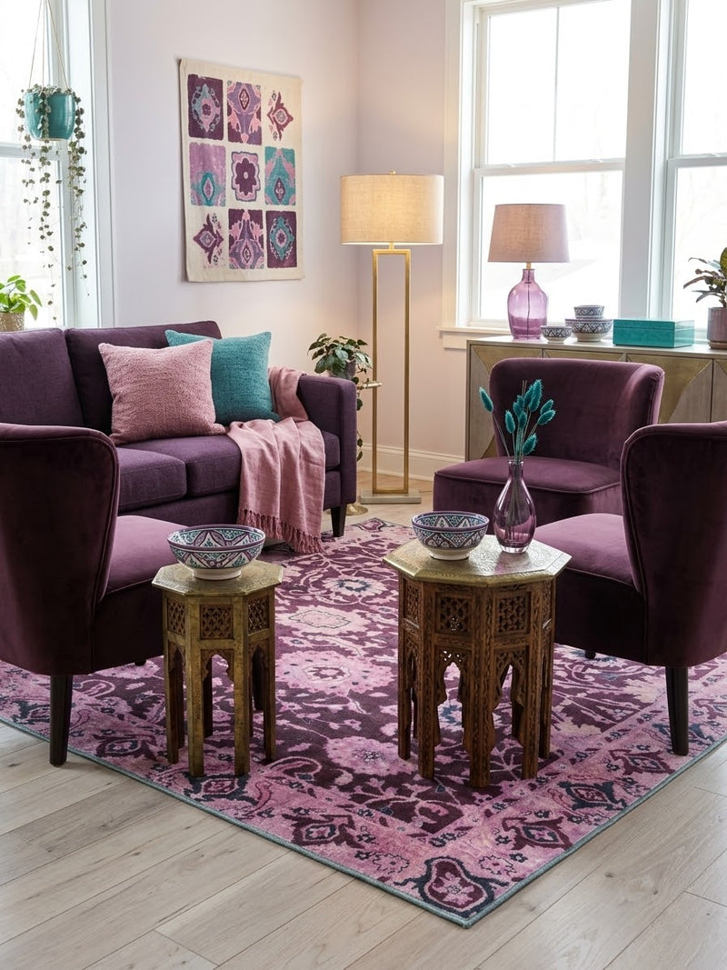 5' x 5' Square Area Rug