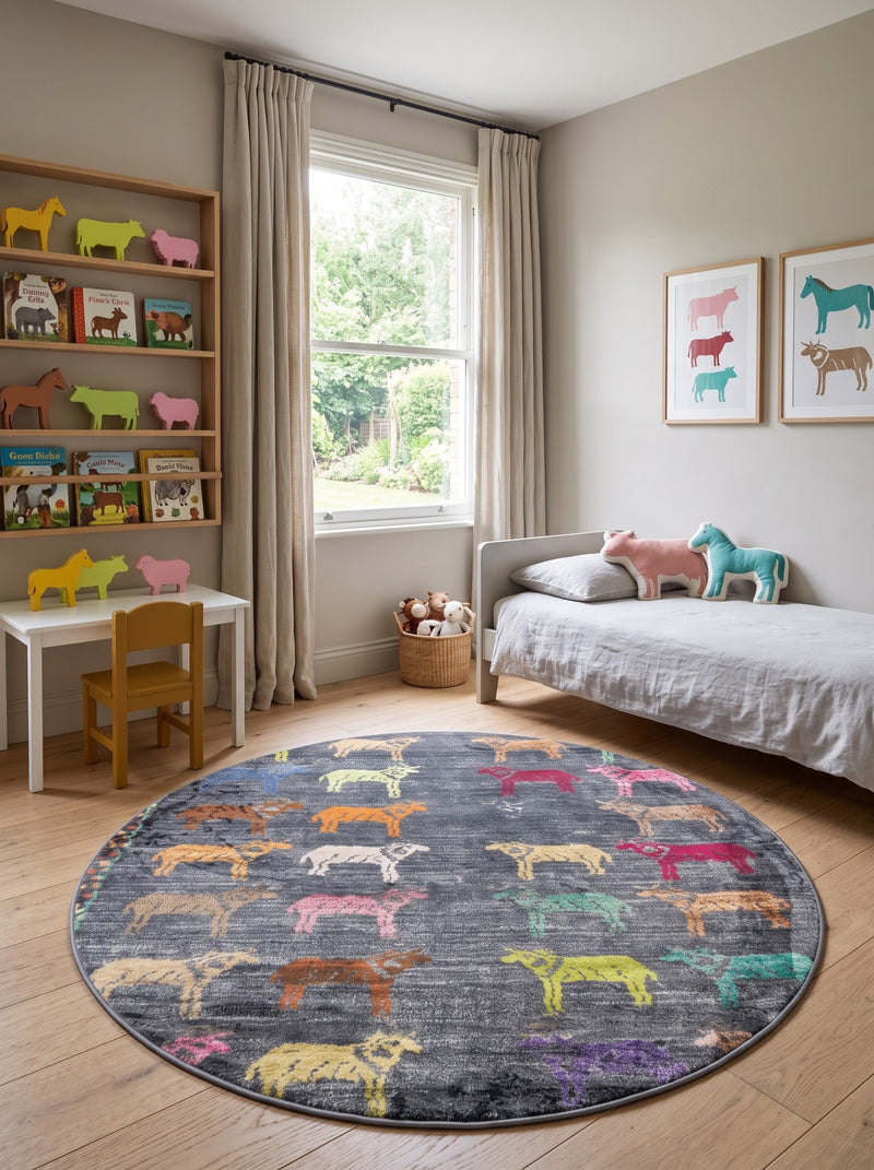 7' Round Area Rug