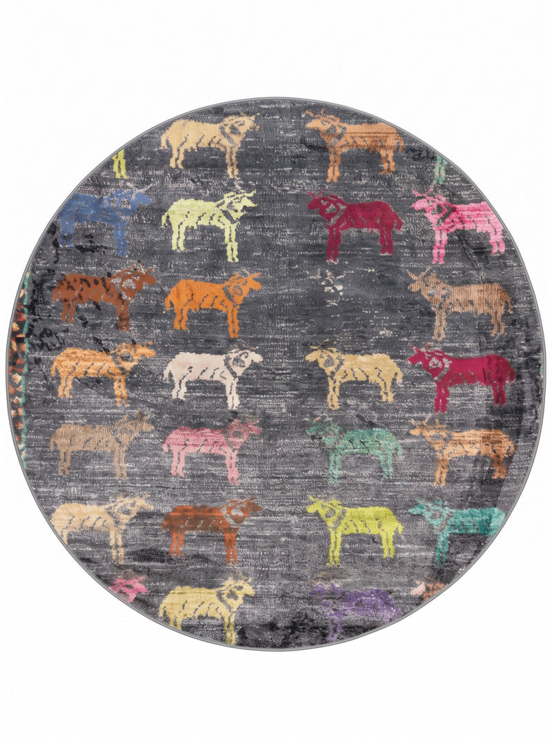 7' Round Area Rug