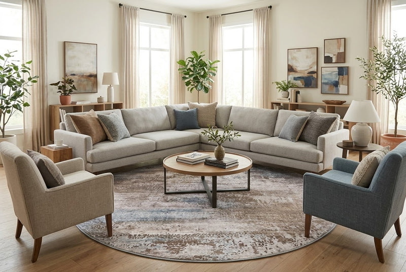 8' Round Area Rug