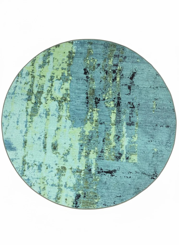 6ft Round Washable Area Rug