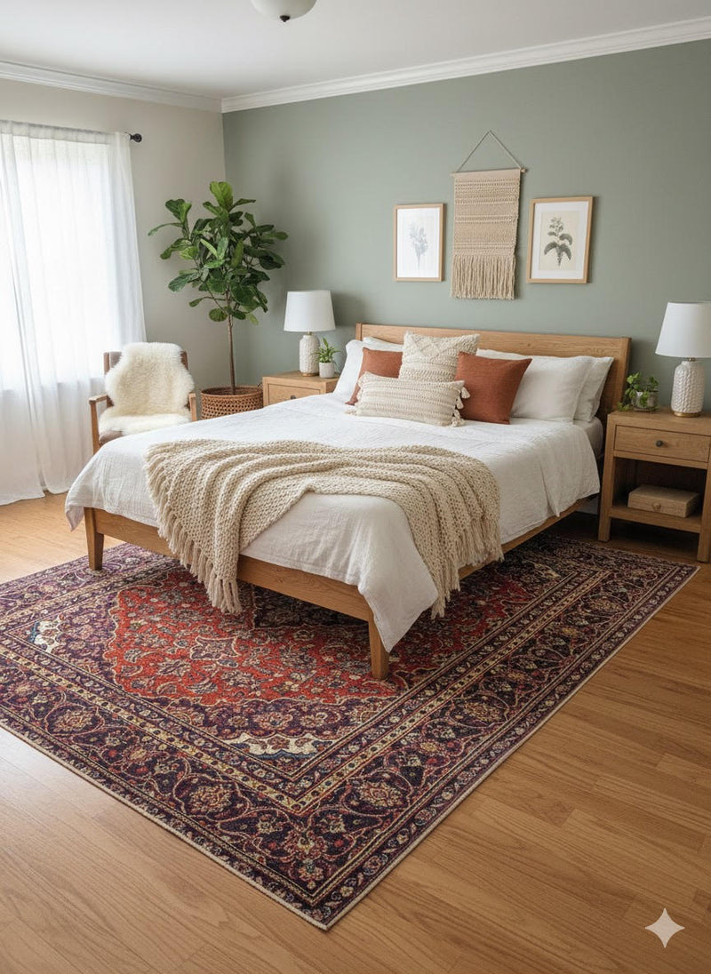 8' x 10' Rectangle Multi Color Medallion Traditional Area Rug