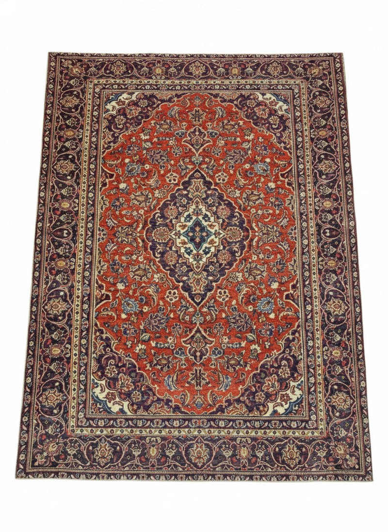 8' x 10' Rectangle Multi Color Medallion Traditional Area Rug