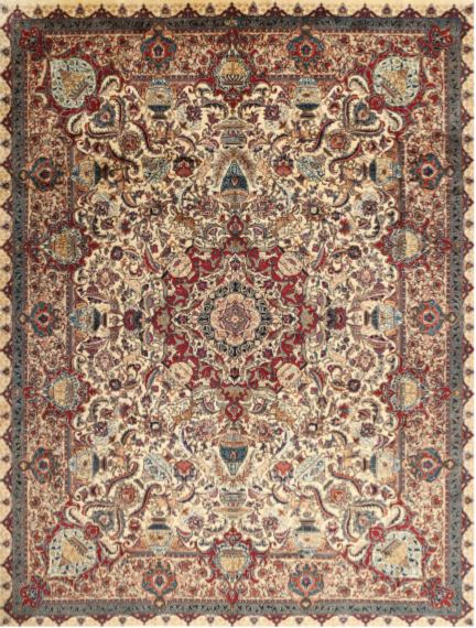 5' x 8' Traditional Dark Sienna Brown Medallion Area Rug
