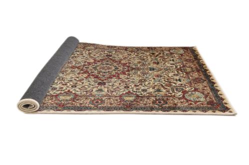 5' x 8' Traditional Dark Sienna Brown Medallion Area Rug