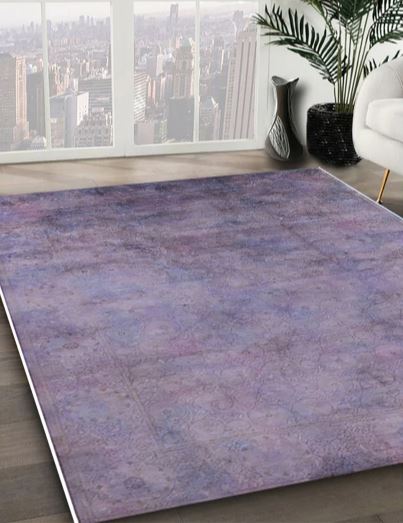2' x 5 ' Runner Rug Mid-Century Modern French Lilac Purple Oriental Rug
