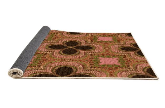 2' x 5' Patterned Orange Runner Rug