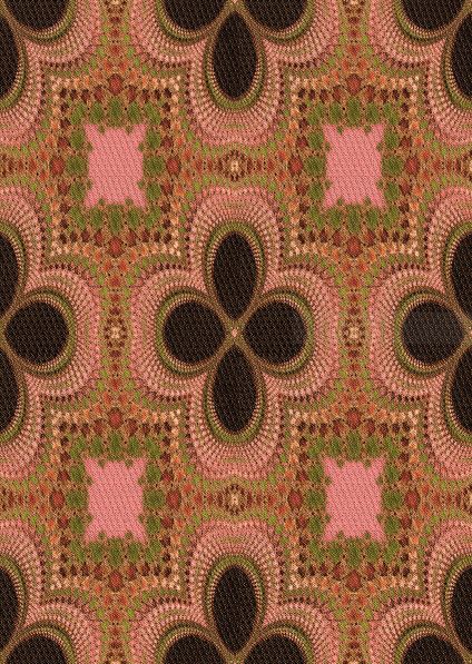 2' x 5' Patterned Orange Runner Rug