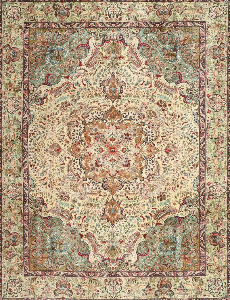 8' x 12' Traditional Brown Persian Area Rug