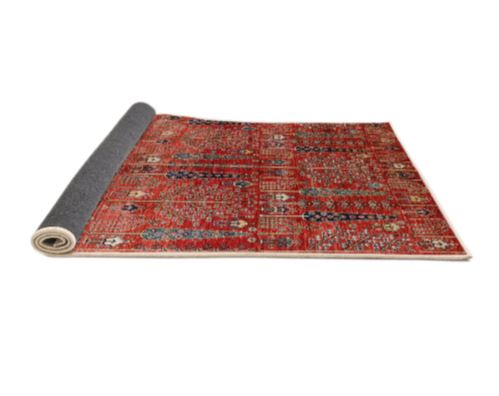 2' x 4' Mid-Century Modern Red Oriental Runner & Entryway Area Rug