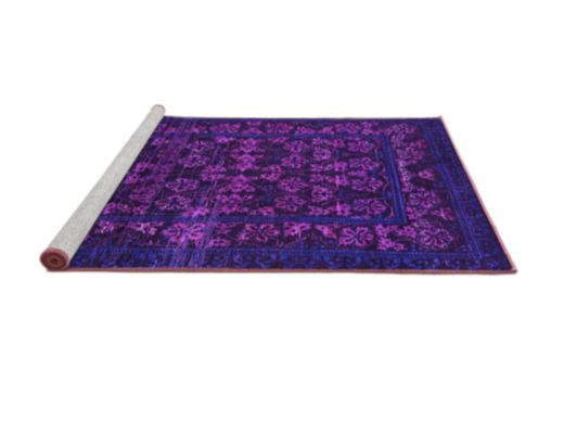 3' x 5' Machine Washable Abstract Purple Modern Area Rug