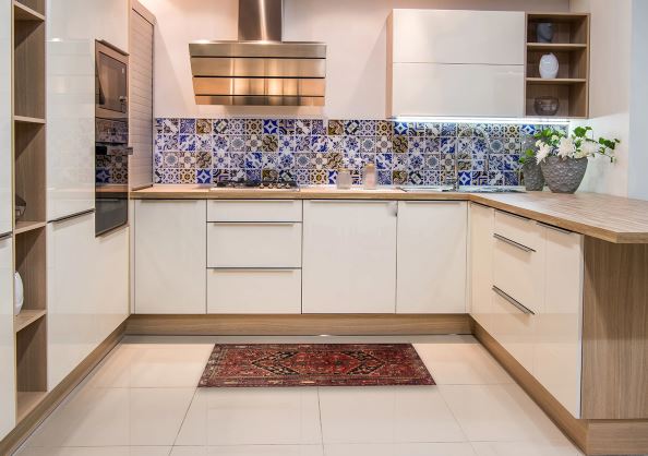 Size 2x5 Runner Saffron Red Traditional Persian Rug