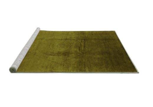 5' x 7' Green Machine Washable Oriental Industrial Area Rug