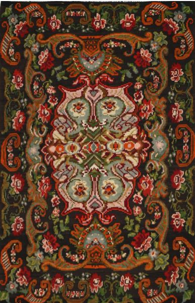 3' x 5' Red Traditional Medallion Rug
