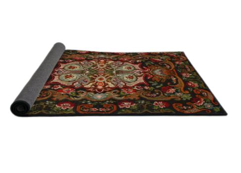 3' x 5' Red Traditional Medallion Rug