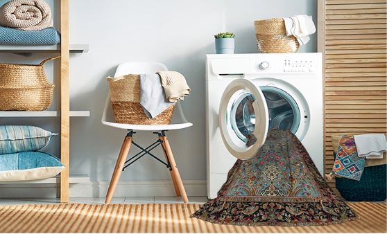 4' x 6' Khaki Green Machine Washable Traditional Area Rug