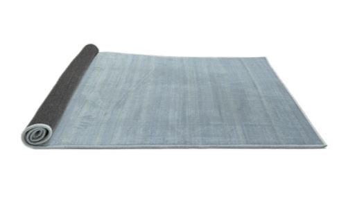 3ft Round Blue Contemporary Jeans Modern Rug
