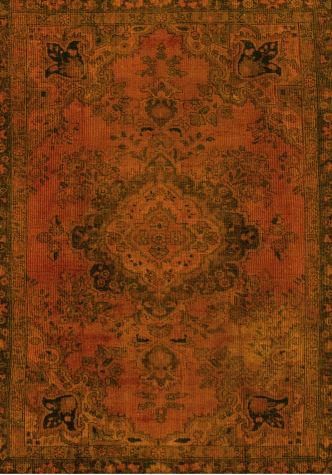 7x9 Yellow Abstract Modern Area Rug