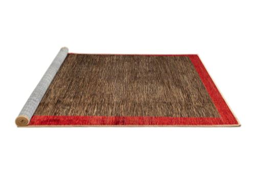 5x8 Light Brown Machine Washable Abstract Area Rug