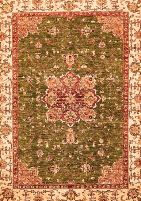 3x5 Orange Machine Washable Abstract Modern Rug