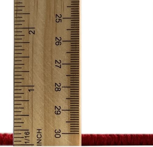 3x5 Fire Red Machine Washable Contemporary Rug