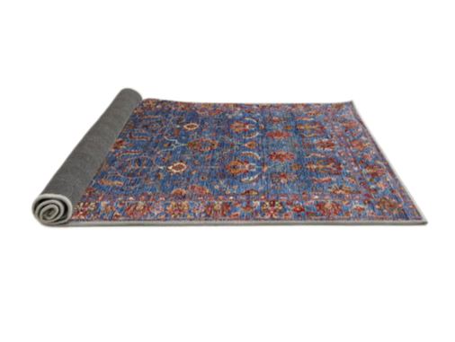 Size 7' x 10' Mid-Century Modern Maroon Purple Oriental Area Rug