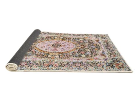 Size 7' x 9' Traditional Brown Medallion Area Rug