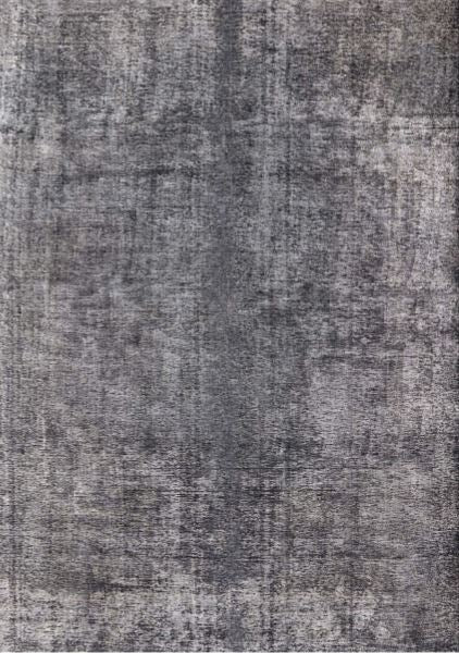 Size 6' x 9' Mid-Century Modern Dark Gray Oriental Area Rug