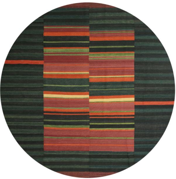 Size 6' x 9' Contemporary Army Green Modern Area Rug