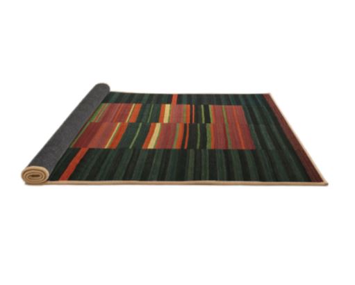 Size 6' x 9' Contemporary Army Green Modern Area Rug