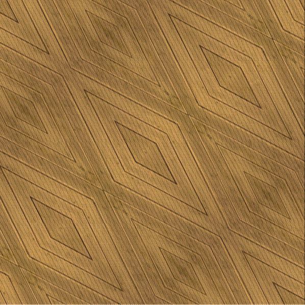 8'x8' Square Patterned Dark Bisque Brown Area Rug