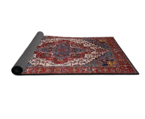 8'x8' Square Mid-Century Modern Pink Oriental Area Rug