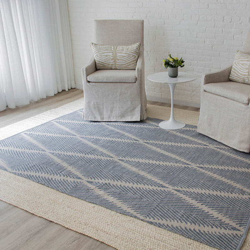 5x8 Denim Hand Made Hand-Tufted Momeni River Area Rug