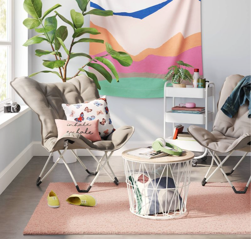 Size 4'x5'5" Color Pink Shag Rug - Room Essentials™