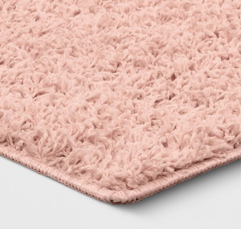 Size 4'x5'5" Color Pink Shag Rug - Room Essentials™