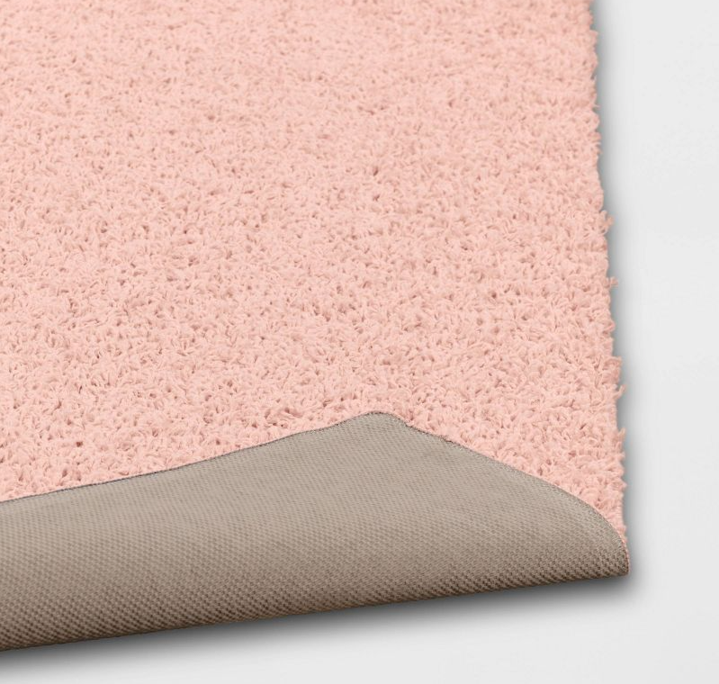 Size 4'x5'5" Color Pink Shag Rug - Room Essentials™