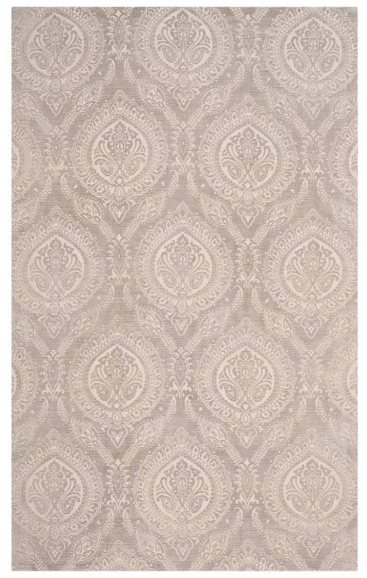 5'x8' Taupe/Ivory Paisley Handmade Area Rug - Safavieh