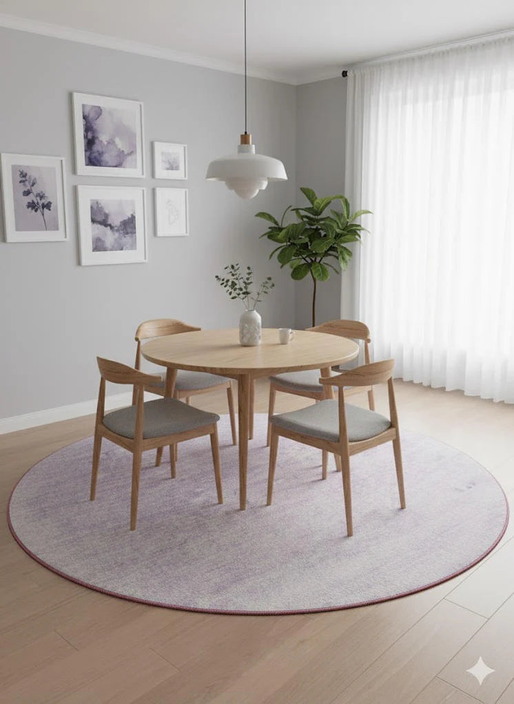 7' Round Washable Area Rug