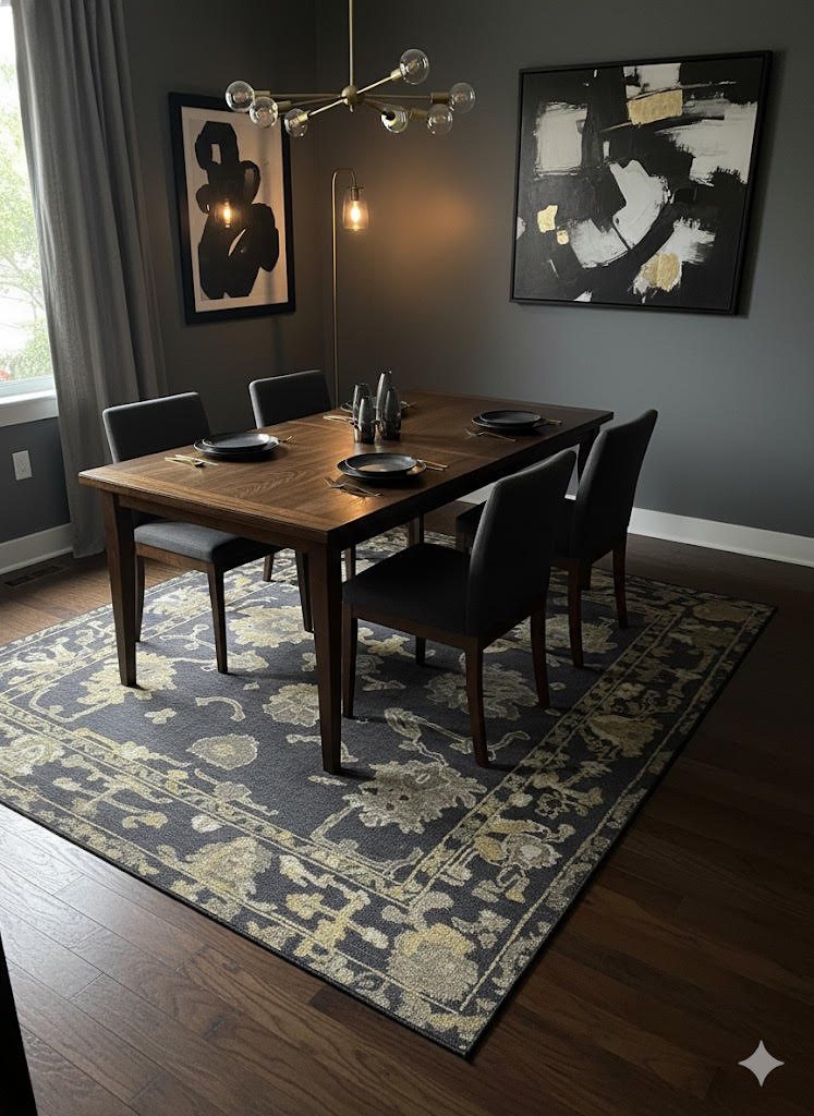 8' x 8' Square Washable Area Rug