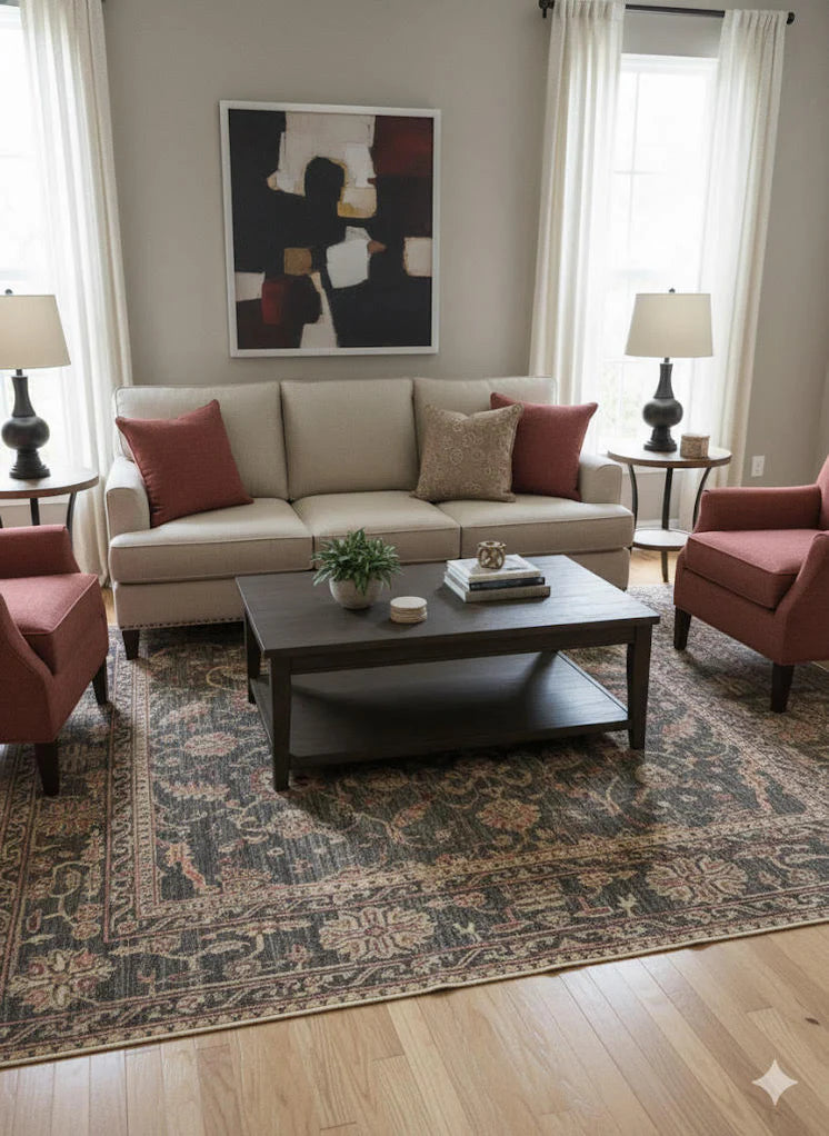 8' x 10' Washable Area Rug