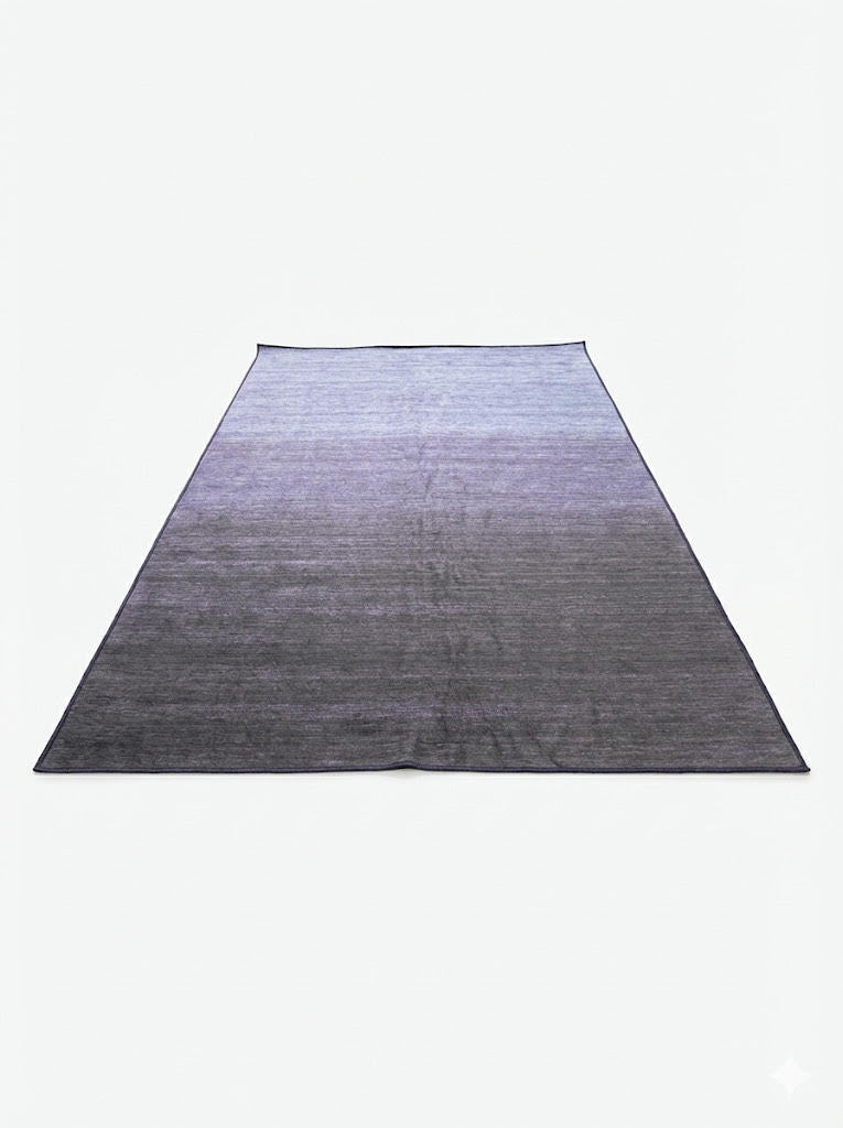 6' x 9' Purple Washable Non-Slip Backing Area Rug