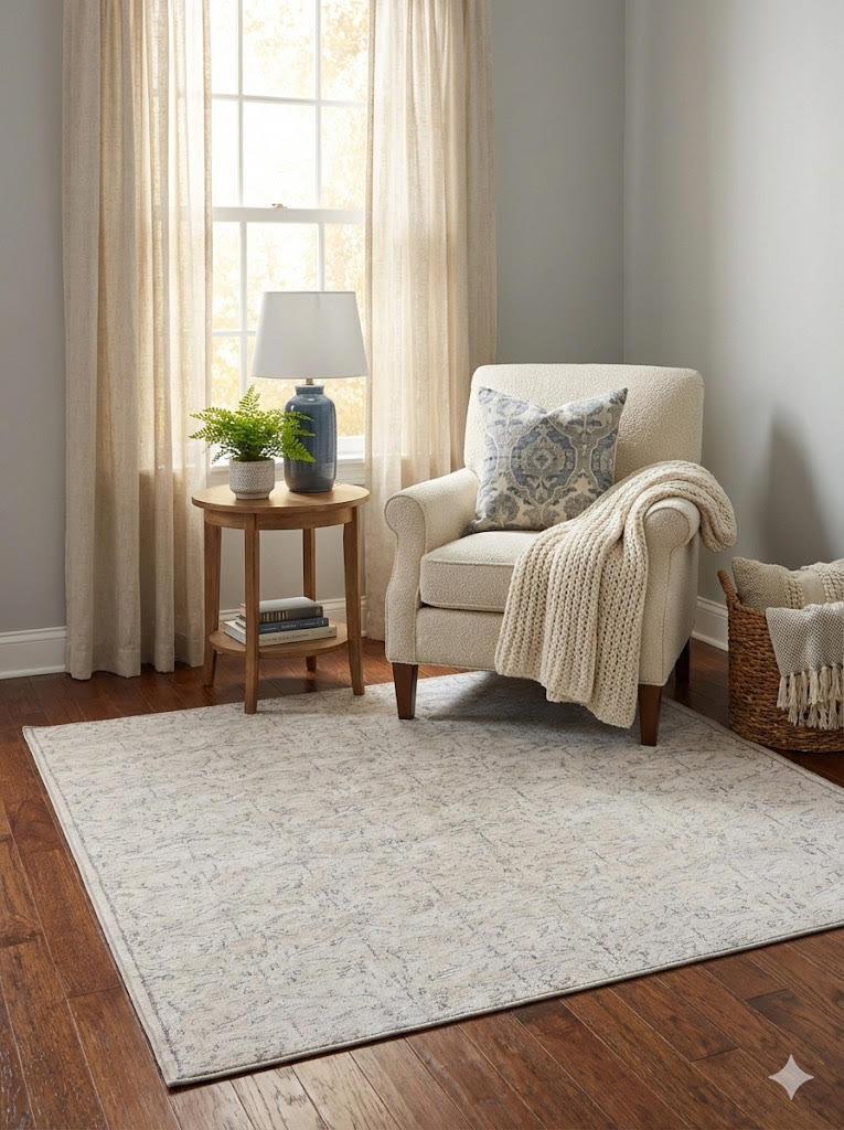 5' x 5' Square Washable Area Rugs