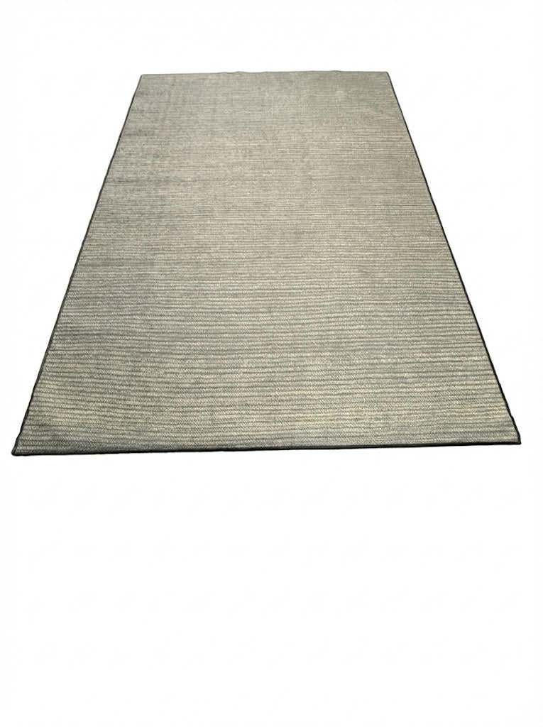 6' x 9' Gray Solid Modern Washable Non Slip Backing Area Rug