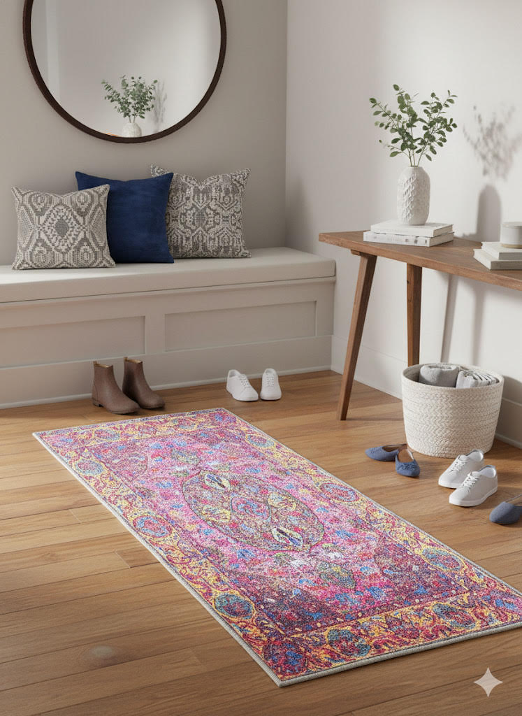 2' x 5' Washable Runner Area Rug