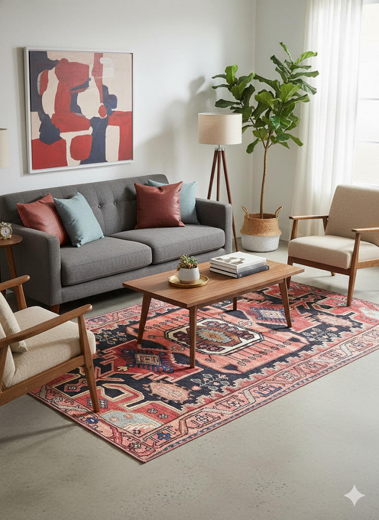 5' x 8' Washable Area Rug