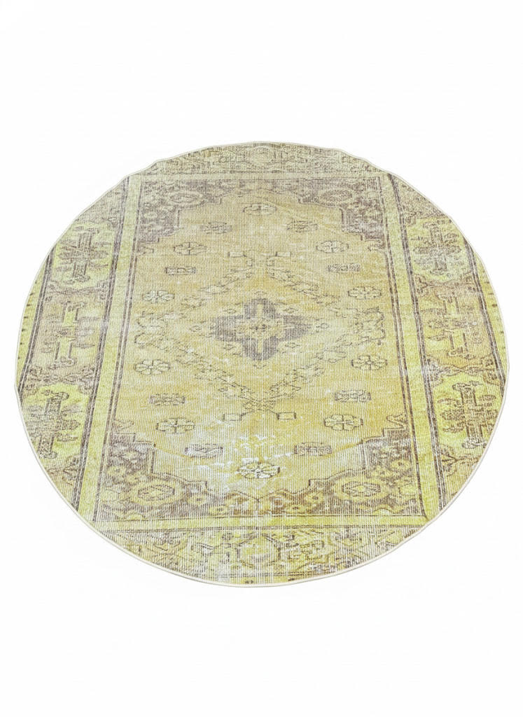 7' Round Washable Area Rug