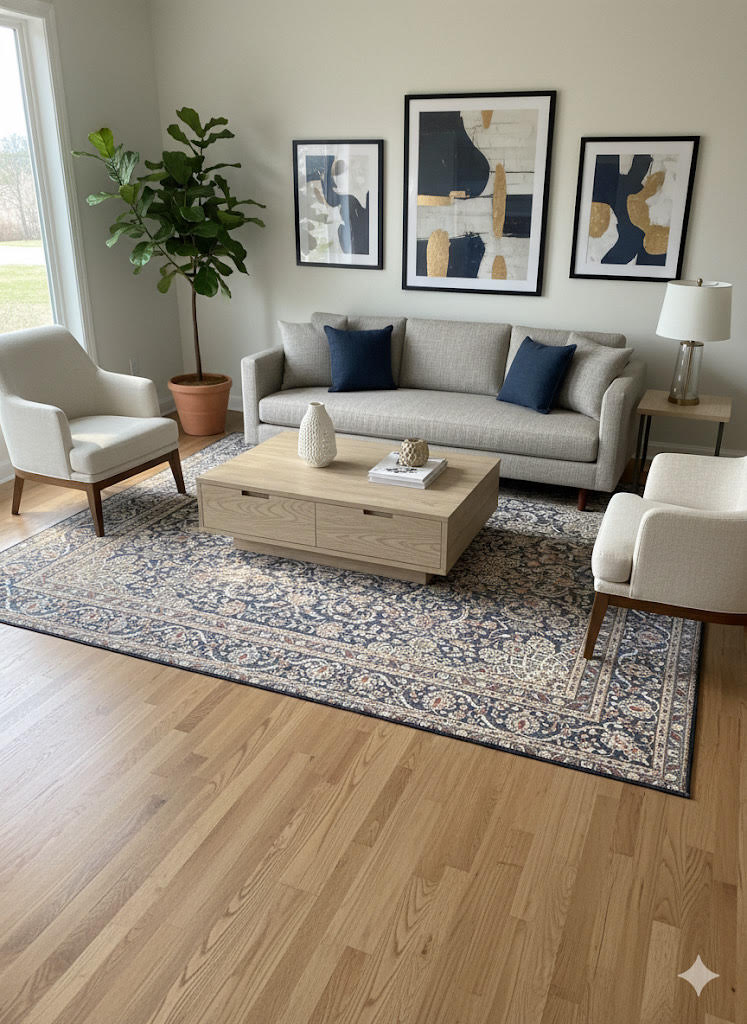 7' x 9' Washable Area Rug